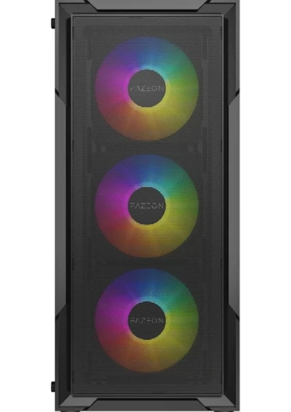 Fazeon F11 650w 80+ Bronze Mesh Rgb 4x120mm Fanlı Atx Siyah Gamıng Kasa