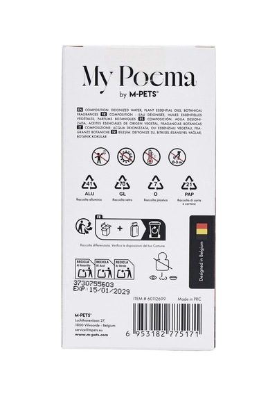 M-pets My Poema Alpine Cedar Kedi Ve Köpek Parfümü 50ml