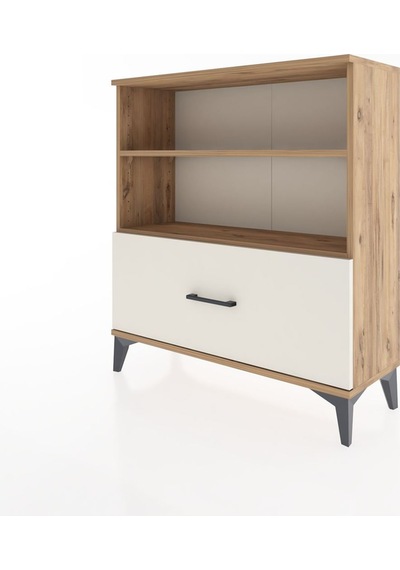 Arges Şifonyer 2 Raflı Tek Çekmeceli 88x30x96 Çam-aytaşı Çam