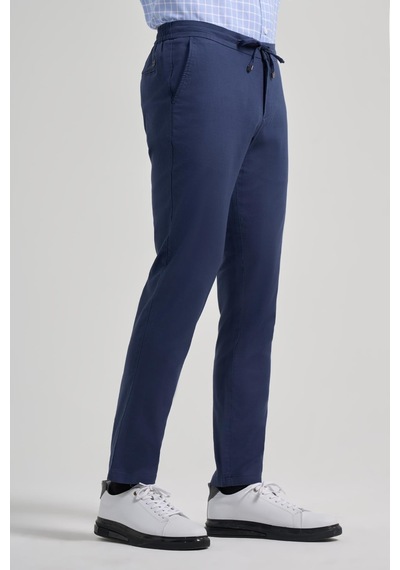 İmza İndigo Mavi Pamuklu Yandan Cepli Casual Comfort Fit Jogger Pantolon 1003250110 İndigo İmza İndigo Mavi Pamuklu Yandan Cepli Casual Comfort Fit Jogger Pantolon 1003250110 İndigo