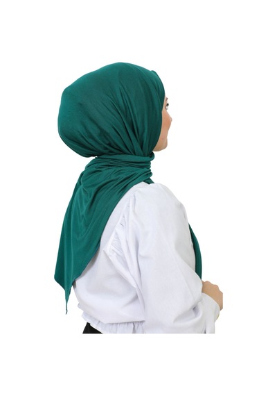 Modish Group Şal Tesettür Başörtüsü Premium Kumaş Eşarp Uzun Islami Giyim Viskon - Zümrüt Yeşili Zümrüt