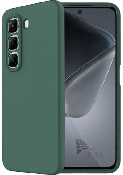 Infinix Hot 60 Pro Uyumlu Silikon Kılıf - Pastel Renk Tonu Kamera Korumalı Esnek Kapak - Yeşil Yeşil