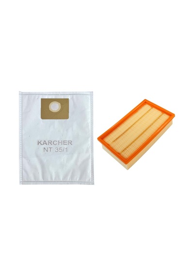 Magic Bags Karcher Uyumlu Nt35/1-40/1-45/1-55/1-561-361 Modelleri İle Uyumlu Toztorbası Ve Filtre 1 Adet