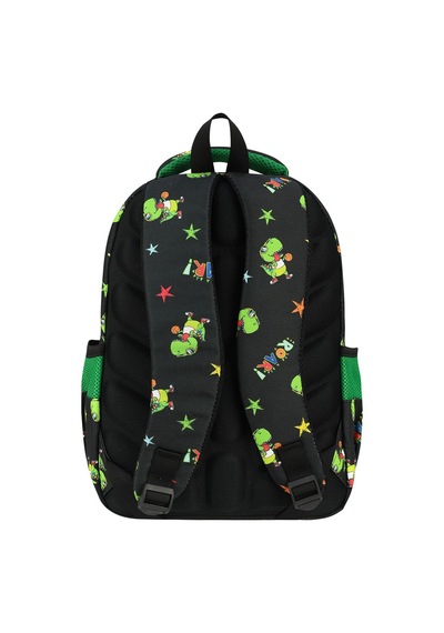 Yeni Sezon Dinozor Desen 2li Ortopedik Erkek Çocuk Okul Çantası Seti Okul Çantası+beslenme Çantası Siyah Yeşil