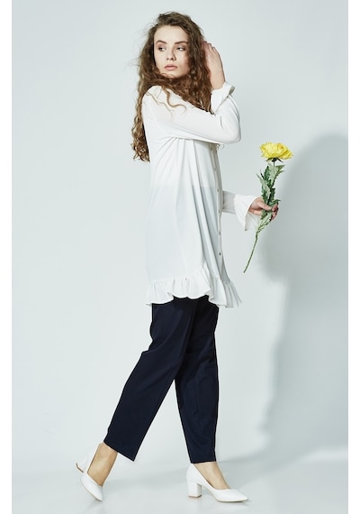 Soralline Kadın Pantalon Büyük Beden 1660 Lacivert