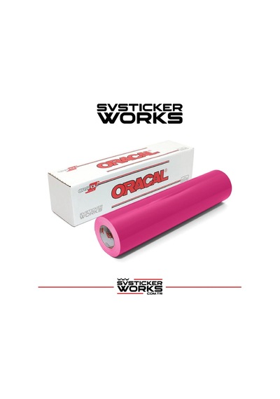 Pembe Renk Folyo Kaplama , Sticker Vb. Oracal Yüksek Kalite Ürün 1 Metre 100cm X 126cm Pembe
