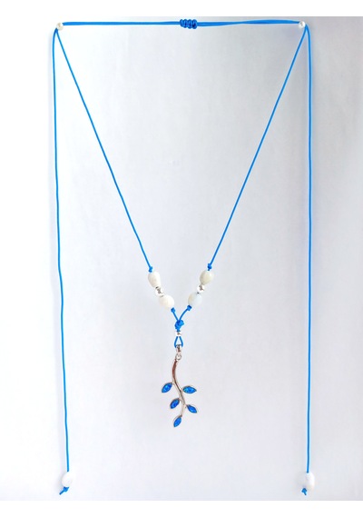 Gümüş Mavi Opal Doğal Taşlı Yaprak Tasarım Kadın Kolye Gümüş Mavi Opal Doğal Taşlı Yaprak Tasarım Kadın Kolye