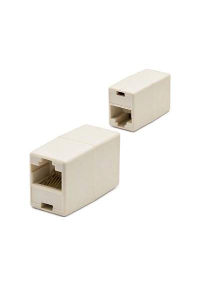 Adaptör Rj45 To Rj45 Uzatma Krem