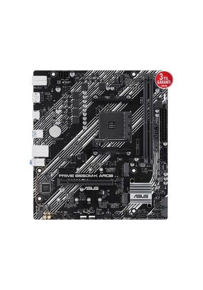 Asus Prıme B550m-k Argb B550 2xddr4 Dp/hdmı 2xm.2 Am4 Anakart-191913