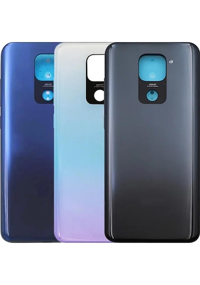 Xiaomi Redmi Note 9 İle Uyumlu Arka Pil Kapak Mavi