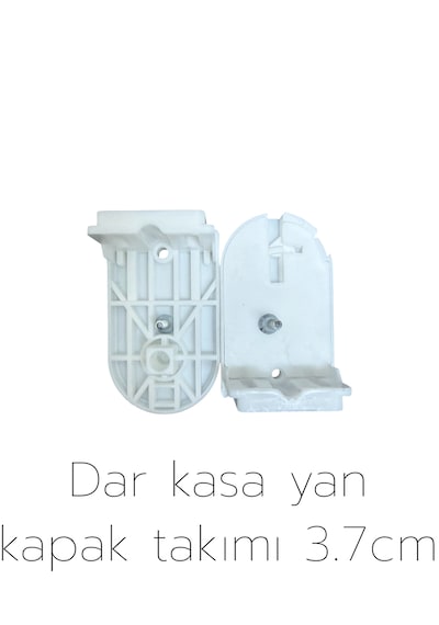 Zebra & Stor Perde Yan Kapak Takımı 3.7cm Dar Beyaz