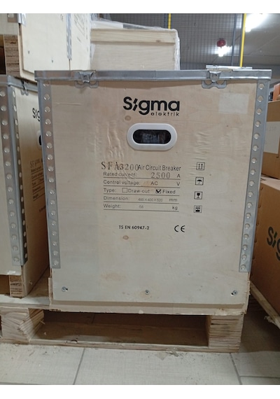 Sigma Termik Manyetik Şalter 3 Kutuplu - Sfa2500h3 2500a Açık Tip Güç Şalteri