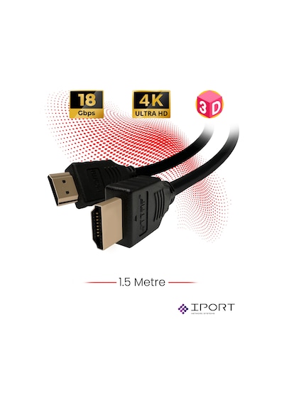 Ttaf Hdmi 2.0 4K Ultra HD 60 Hz Ses Ve Görüntü Aktarım Kablosu 1.5 M