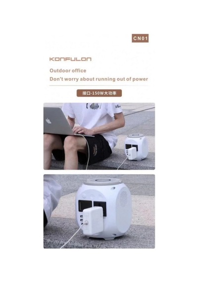 Cn01 Powerbank 45.000 Mah Kamp Şarj Pd - Beyaz Çok Renkli