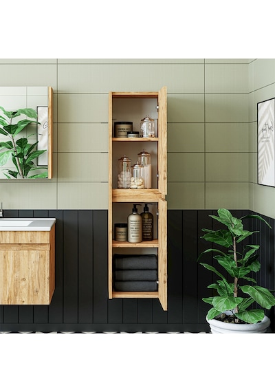 Roomart Atlantik Mat Mdf 130 X 35 Cm Banyo Boy Dolabı Atlantikçam