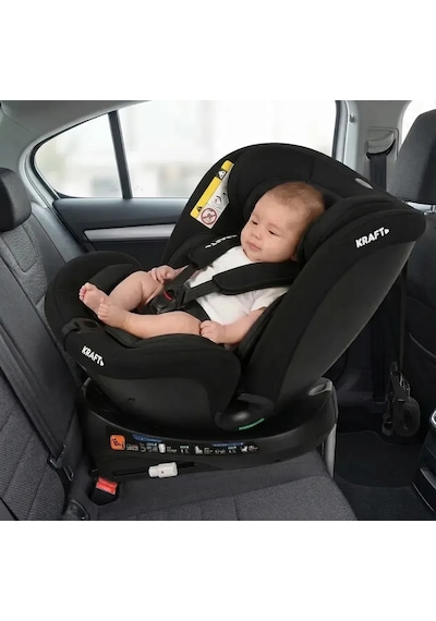 Kraft Safe Spin Plus I-size Oto Koltuğu 0-36 Kg Siyah