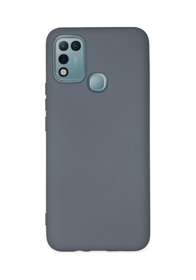 İnfinix Hot 10 Play Kılıf Nano İçi Kadife Silikon - Gri 0.2M-Çok Renkli