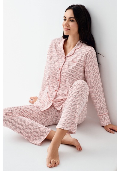 Pierre Cardin Kadın Pembe Gömlek Pijama Pc9081-s-v1 Pembe