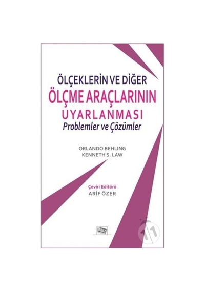 Ölçeklerin ve Diğer Ölçme Araçlarının Uyarlanması - Kenneth S. Law - Anı Yayıncılık