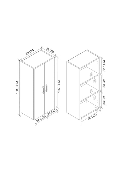 Bofigo 3 Raflı 2 Kapaklı Klasörlük Dolabı Mutfak Dolabı Banyo Dolabı Çok Amaçlı Dolap Fulya Çam Bofigo 3 Raflı 2 Kapaklı Klasörlük Dolabı Mutfak Dolabı Banyo Dolabı Çok Amaçlı Dolap Fulya Çam
