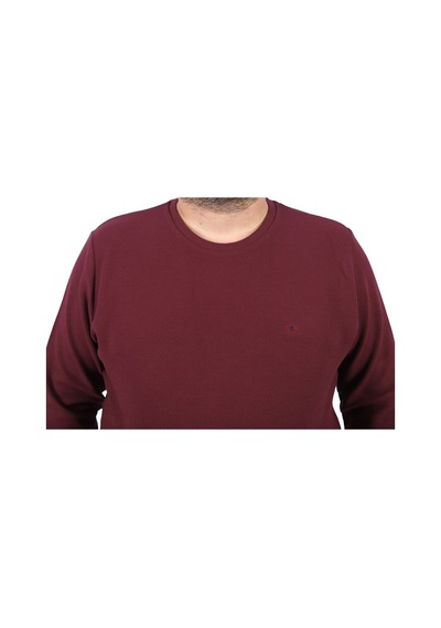 Moc Grande Mocgrande Gipeli Sweat Bisiklet Yaka Wreath 22713 Bordo