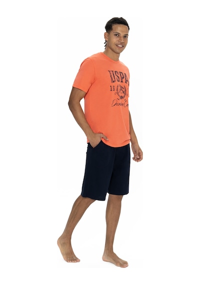 U.s. Polo Assn. Erkek Mercan Şort Takım Mercan