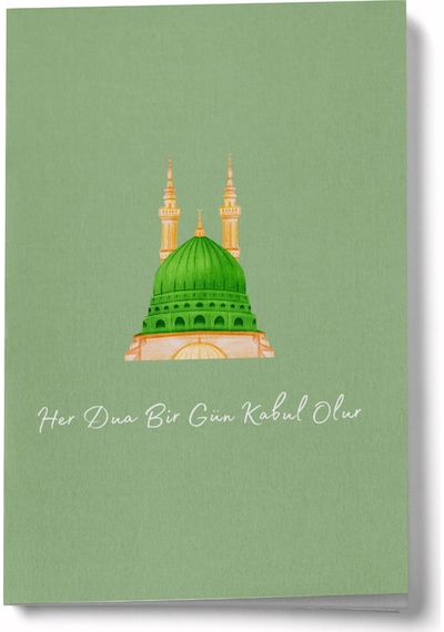 Her Dua Bir Gün Kabul Olur Medine Mini Defter Çok Renkli