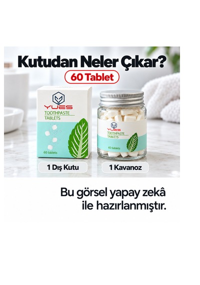 Yues Diş Macunu Tableti 60 Çiğnenebilir Tablet Gs-009m