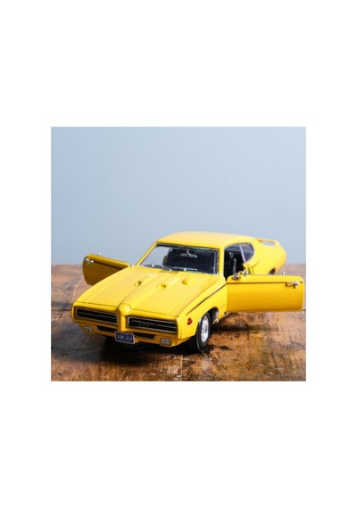 1:18 1969 Pontiac Gto Judge Sarı Diecast Klasik Model Araba Çok Renkli