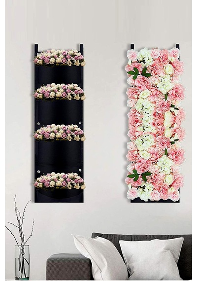 Bundera Blume Çiçeklik Bahçe Balkon Bitki Çiçek Saksı Standı Rafı Siyah
