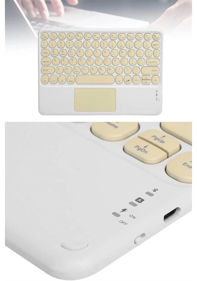Znv Zenvia Mey İthalat Bluetooth Touchpad Klavye 10.9 İnch Kablosuz Wifi Q Klavye Slim Znv2025 Cmn