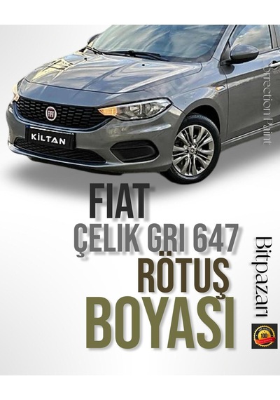 Fiat Fiorino 647 Çelik Gri Uyumlu Premium Taş İzi Çizik  Oto Rötüş Boyası 25ml