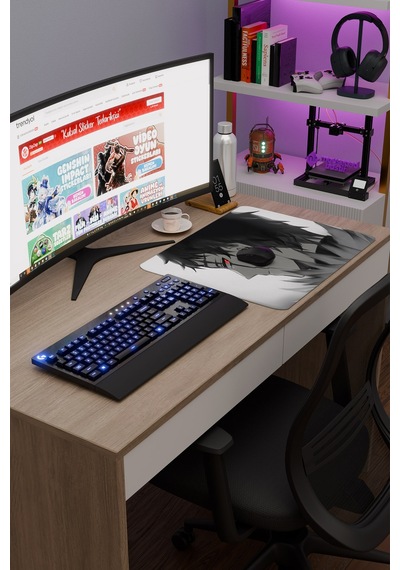 Black Clover Anime V4 - 48x40 Xl Gaming Kauçuk Kaymaz Taban Mouse Pad Fare Altlığı
