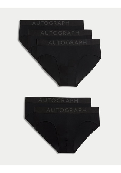 Marks & Spencer 5'li Modal Streç 360 Flex Briefs T14006131a Siyah