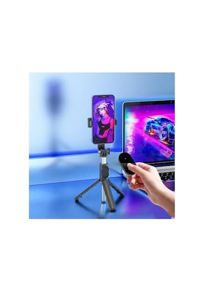 Portatif Taşınabilir Selfie Çubuğu Siyah Diğer