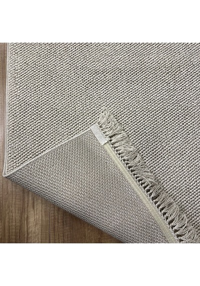 Hoom Rugs Vega S5486a Krem Hav Toz Vermez Hasır Dokuma Modern Makina Halısı Krem