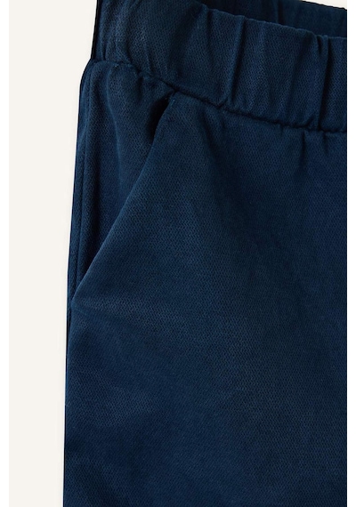 Defacto Wıde Leg Nakışlı Geniş Paça Gabardin Pantolon Kız Bebek H4729a526smnv147 Lacivert-nv147