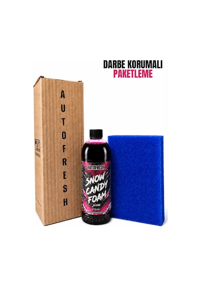 Snow Candy Foam Pembe Renkli Oto Yıkama Köpüğü 410ml Yoğun Köpüklü Konsantre Araç Şampuanı