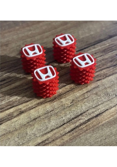 Honda Kırmızı Sibop Kapağı 4'lü