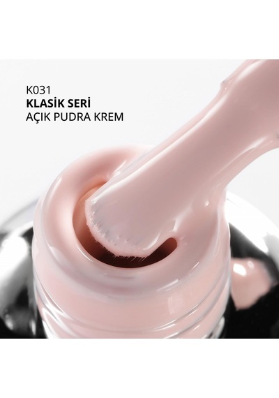 Kalıcı Oje K031, Açık Pudra Krem, 10 Ml