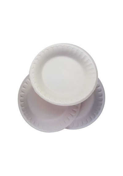 Köpük Tabak 100'lü Yuvarlak 17 Cm Kullan At Tabak Diğer