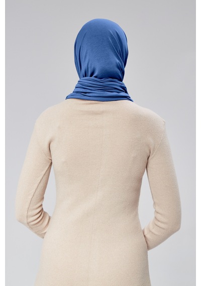 Sonbaharmoda Kadın Tesettür Luxury Penye Şal Kaymaz, Yumuşak, Dört Mevsim Kullanım Şal Kot Rengi