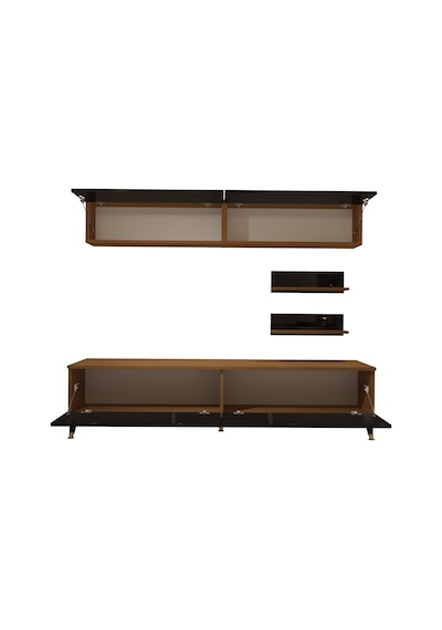 Decoraktiv Eko 5 Mdf Std Gold Tv Ünitesi Tv Sehpası Ceviz - Siyah