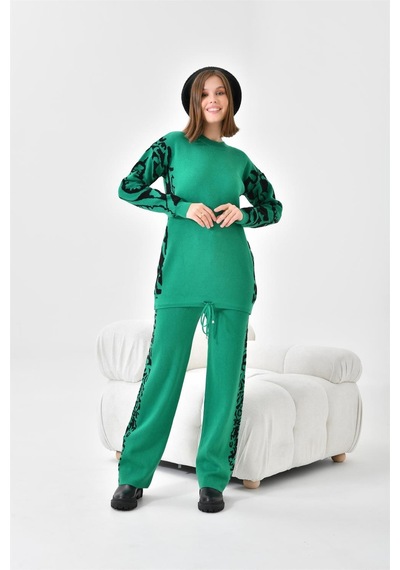 Ftz Women Kadın Leoparlı İkili Takım Benetton 20603-benetton Yeşil