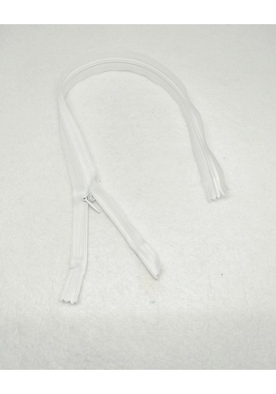 35 Cm Gizli Abiye Fermuarı - Beyaz