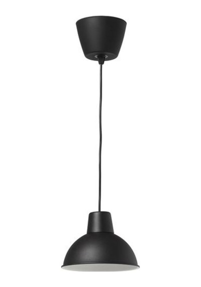 Ikea Skurup Sarkıt Lamba, Siyah, 19 Cm