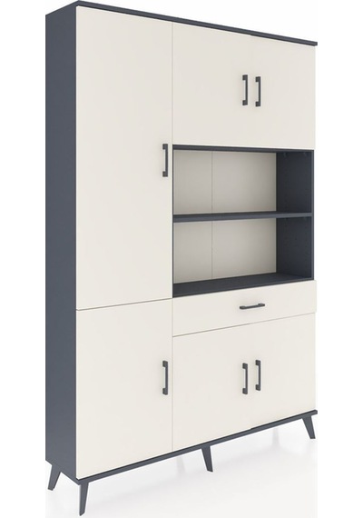 Arges Dolap 10 Raflı Tek Çekmeceli 6 Kapaklı 132x30x195 Antrasit-aytaşı/aytaşı Aytası/aytası Arges Dolap 10 Raflı Tek Çekmeceli 6 Kapaklı 132x30x195 Antrasit-aytaşı/aytaşı Aytası/aytası