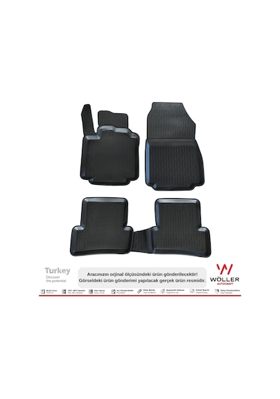 Renault Clio 4 Paspas 2012 2019 Arası 3D Havuzlu Wöller Paspas
