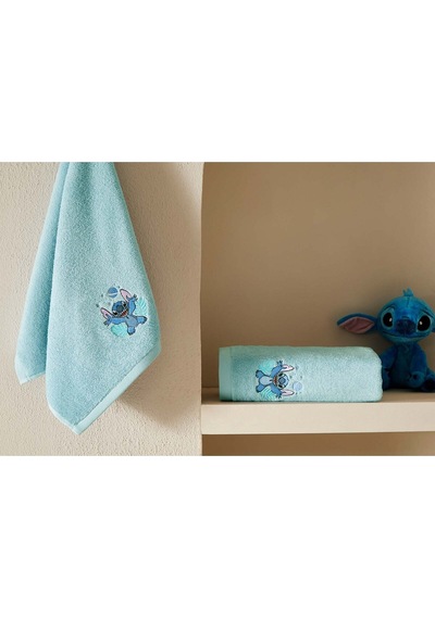 Özdilek Stitch Disney Lisanslı 2'li Havlu Set Turkuaz