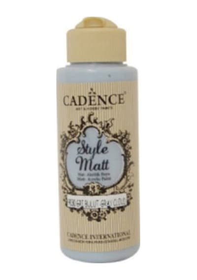 Style Matt Mat Akrilik Boya 9030 Gri Bulut 120 Ml